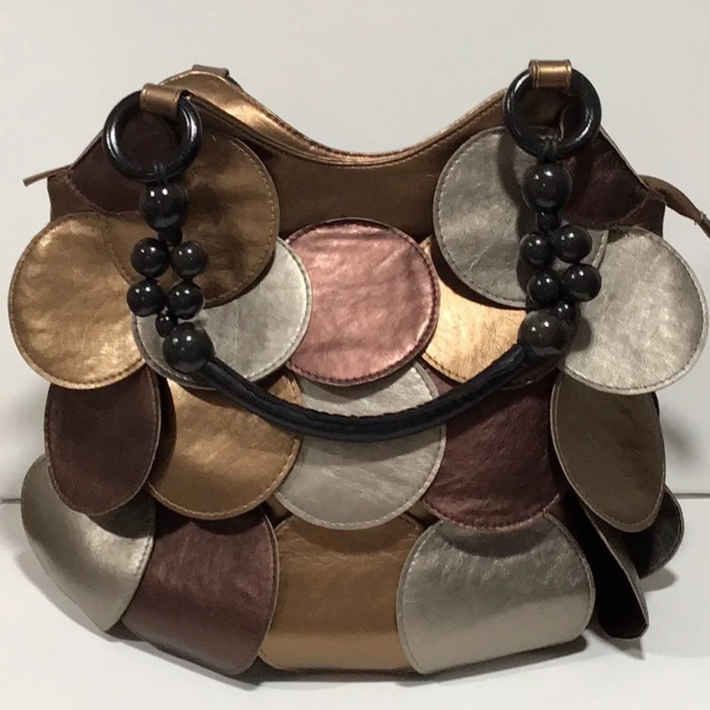 Retro Metallic Shoulder Bag - Picture 1 of 7